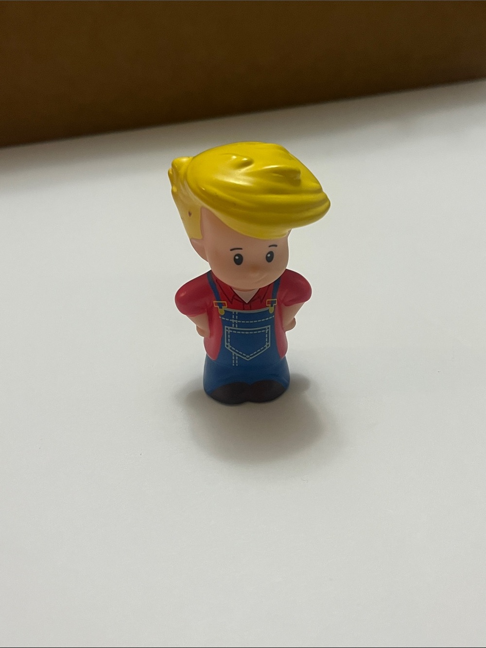 Fisher Price Little People Farmer Eddie in Blue Overalls